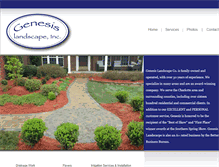 Tablet Screenshot of genesislandscapeinc.com